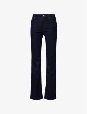 FRAME: The Reboot Flared-Leg High-Rise Stretch-Denim Jeans