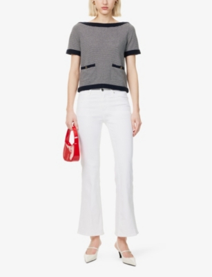 FRAME: The Icon Flared-Leg Stretch-Denim Jeans