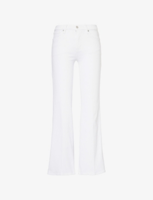 FRAME: The Icon Flared-Leg Stretch-Denim Jeans