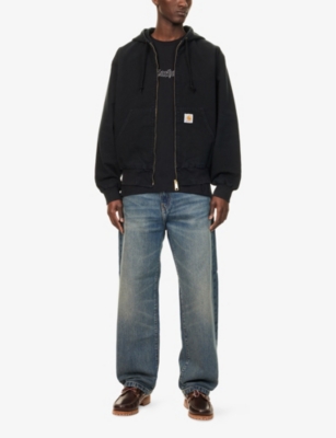 CARHARTT WIP: Active Hooded Logo-Patch Cotton Jacket