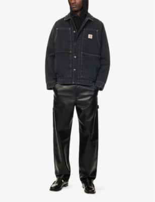 CARHARTT WIP: Double Front Logo-Patch Cotton Denim Jacket