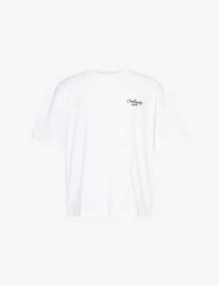 CARHARTT WIP: Signature Script Embroidered Cotton-Jersey T-Shirt