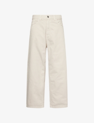 CARHARTT WIP: Brandon Brand-Patch Wide-Leg Relaxed-Fit Denim Jeans