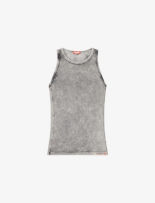 DIESEL: Walty Crewneck Stretch-Cotton Vest Top