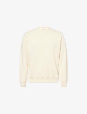 STONE ISLAND: Logo-Embroidered Regular-Fit Cotton Sweatshirt