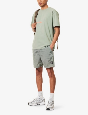 STONE ISLAND: Logo-Print Short-Sleeve Cotton-Jersey T-Shirt