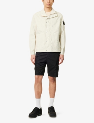 STONE ISLAND: Logo-Patch Regular-Fit Shell Jacket