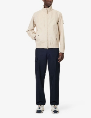STONE ISLAND: Ghost Coated Woven Bomber Jacket