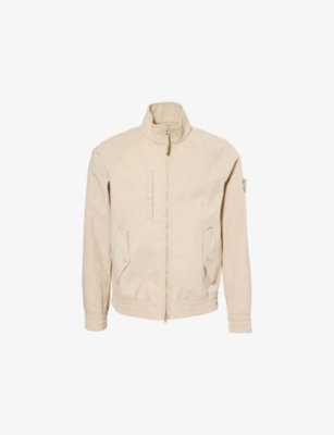 STONE ISLAND: Ghost Coated Woven Bomber Jacket