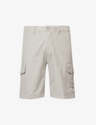 STONE ISLAND: Ghost Multi-Pockets Straight-Leg Regular-Fit Cotton-Poplin Shorts