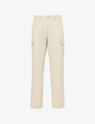 STONE ISLAND: Ghost Multi-Pockets Straight-Leg Cotton-Canvas Trousers