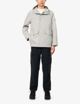 STONE ISLAND: Ghost Brand-Patch Cotton Parka Jacket
