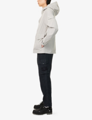 STONE ISLAND: Ghost Brand-Patch Linen Trousers