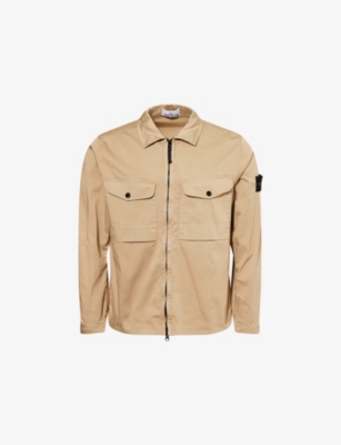 STONE ISLAND: Compass-Badge Flap-Pocket Cotton-Blend Jacket