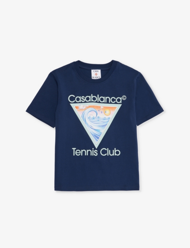 Tennis Club Icon Brand-Print Cotton-Jersey T-Shirt 5-14 Years
