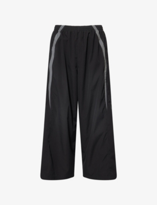 BALENCIAGA: Drawstring Wide-Leg Woven Jogging Bottoms