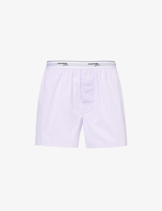 HOMMEgirls BOXER SHORT LAVENDER STRIPE