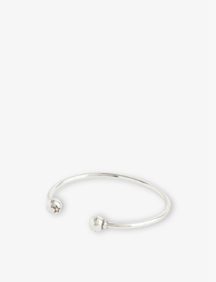 TWOJEYS: Mediterranian Open-Cuff Sterling-Silver Plated Brass Bracelet