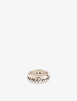 TWOJEYS: Icon 01 Engraved Silver-Plated Brass Ring