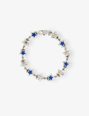 TWOJEYS: Enamel Stars Sterling-Silver Brass-Plated and Enamel Bracelet