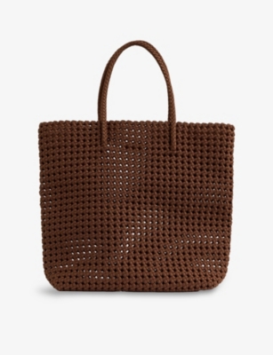 REISS: Nancy Woven Tote Bag