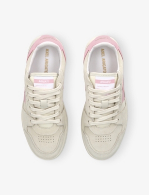 AXEL ARIGATO: Dice Stripe Leather And Suede Low-Top Trainers
