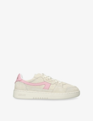 AXEL ARIGATO: Dice Stripe Leather And Suede Low-Top Trainers