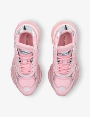 AXEL ARIGATO: Sphere Trip Runner Leather-Blend Mid-Top Trainers