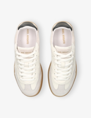 Axel Arigato Womens  Dice T-toe Low-top Mixed-leather Trainers In White/comb
