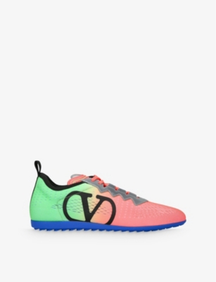 Mens Valentino Garavani Chromathon Vlogo Signature Mesh Low-Top Trainers