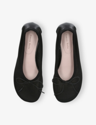 SIMONE ROCHA WOMENS BLACK BOW-EMBELLISHED MESH COURTS EUR 38/5 UK