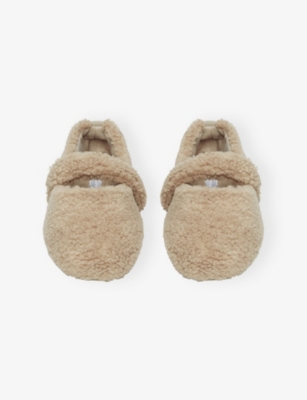 THE WHITE COMPANY: Borg Faux-Sheepskin Ballet Slippers