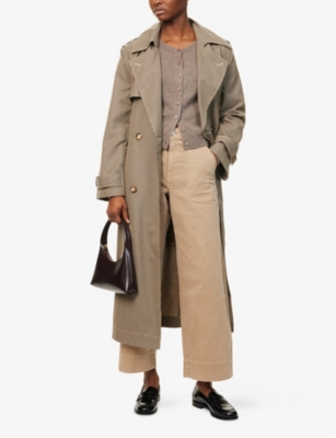 PAIGE: Cameron Ankle Patch-Pockets Stretch-Denim Trousers