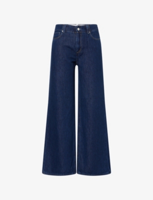 PAIGE: "Zoey 31"" Wide-Leg Denim Jeans"