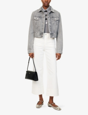 PAIGE: Chantal Crop Denim Jacket