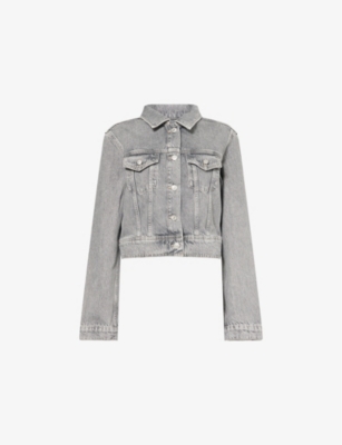 PAIGE: Chantal Crop Denim Jacket