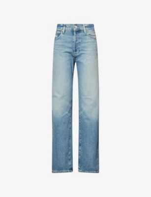 PAIGE: Sawyer Wide-Leg Denim-Blend Jeans
