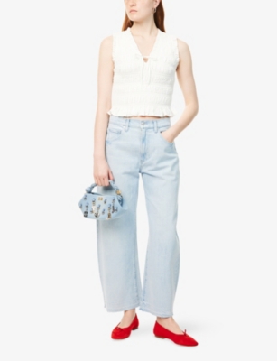 PAIGE: Arellia Barrel-Leg Denim Jeans