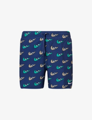 NIKE: Graphic-Print 7in Stretch-Woven Volley Shorts