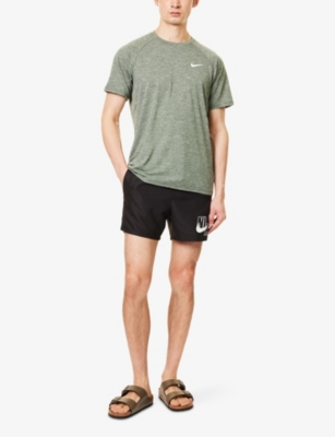 NIKE: Heather Hydroguard Logo-Print Jersey T-Shirt