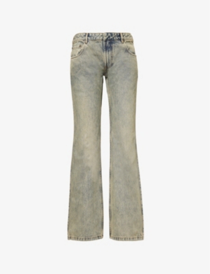 ENTIRE STUDIOS: Flared Five-Pockets Straight-Leg Low-Rise Denim Jeans