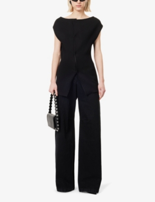 ENTIRE STUDIOS: Stiff Sleeveless Wool Top