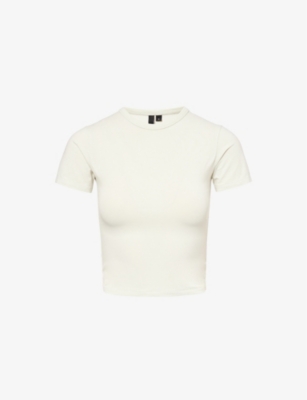 ENTIRE STUDIOS: Micro Cropped Stretch-Cotton T-Shirt