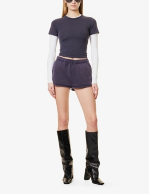 ENTIRE STUDIOS: Micro Cropped Stretch-Cotton T-Shirt