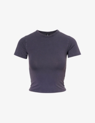 ENTIRE STUDIOS: Micro Cropped Stretch-Cotton T-Shirt
