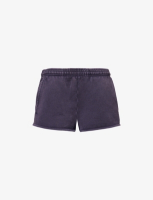 ENTIRE STUDIOS WOMENS INK MICRO DRAWSTRING COTTON-JERSEY SHORTS