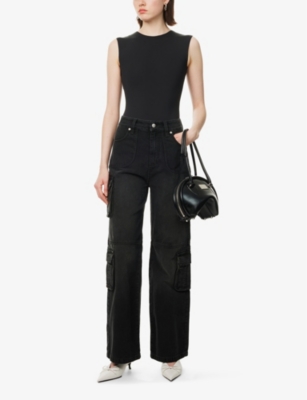 Entire Studios Sleeveless Jumpsuit In Soot