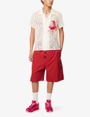 KIDSUPER: Lace Printed Woven Shirt