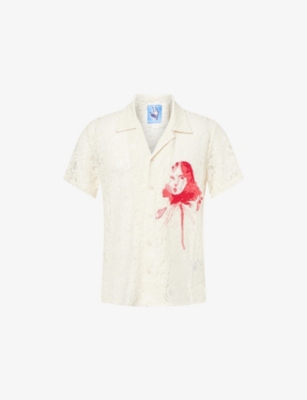 KIDSUPER: Lace Printed Woven Shirt