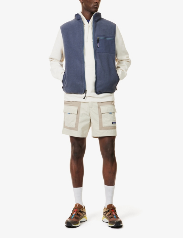 Brand-Patch Regular-Fit Fleece Vest